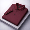 Cross Knit Maroon Polo T-shirt