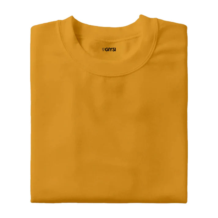 Shift & Stitch's Premium T-Shirt Combo – Mustard, Ivory & Peach