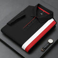 Black Colour Block Polo T-shirt